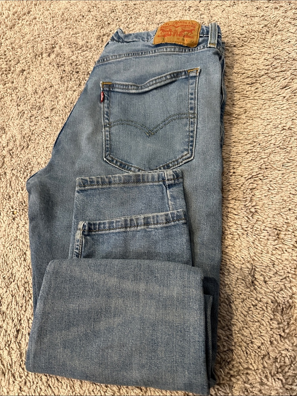Levi’s 512 Slim Taper Men’s Jeans Light Wash Denim 36x32